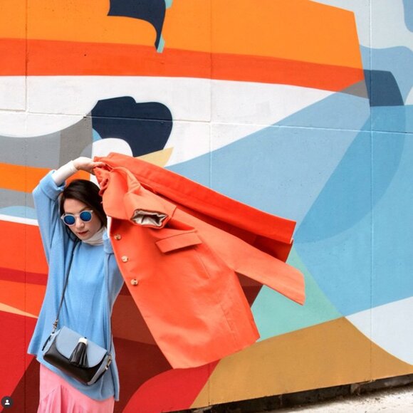 J. Crew Orange Twill Swing Trench Coat Jacket Size 2 - Picture 15 of 15